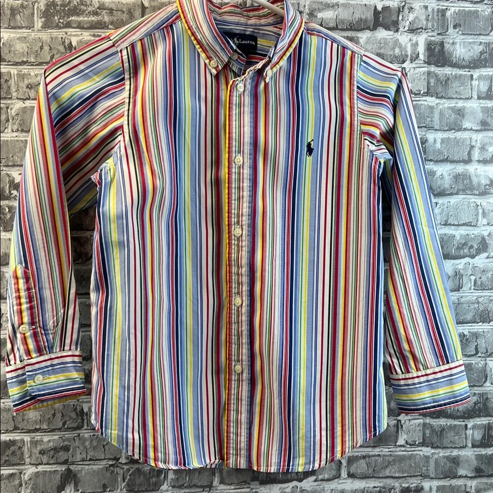 Boy's Ralph Lauren Multicolor‎ Striped Shirt